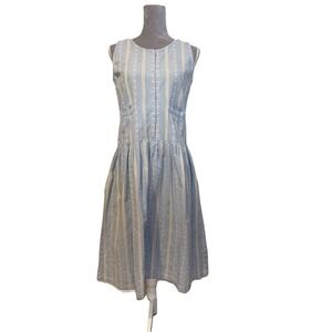 Ulterior Motives Vintage 80s 90s Women's Sleeveless Dress Romper Pinafore MED